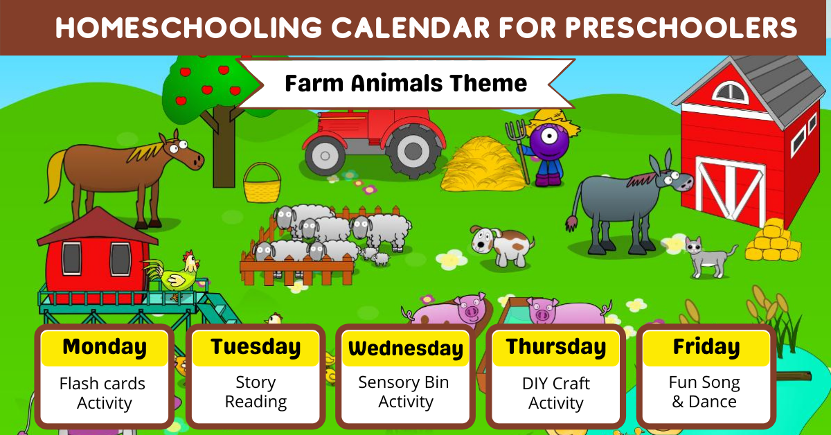 Best Farm Animals Theme Activities for Preschoolers | Proeves Learning Lab
