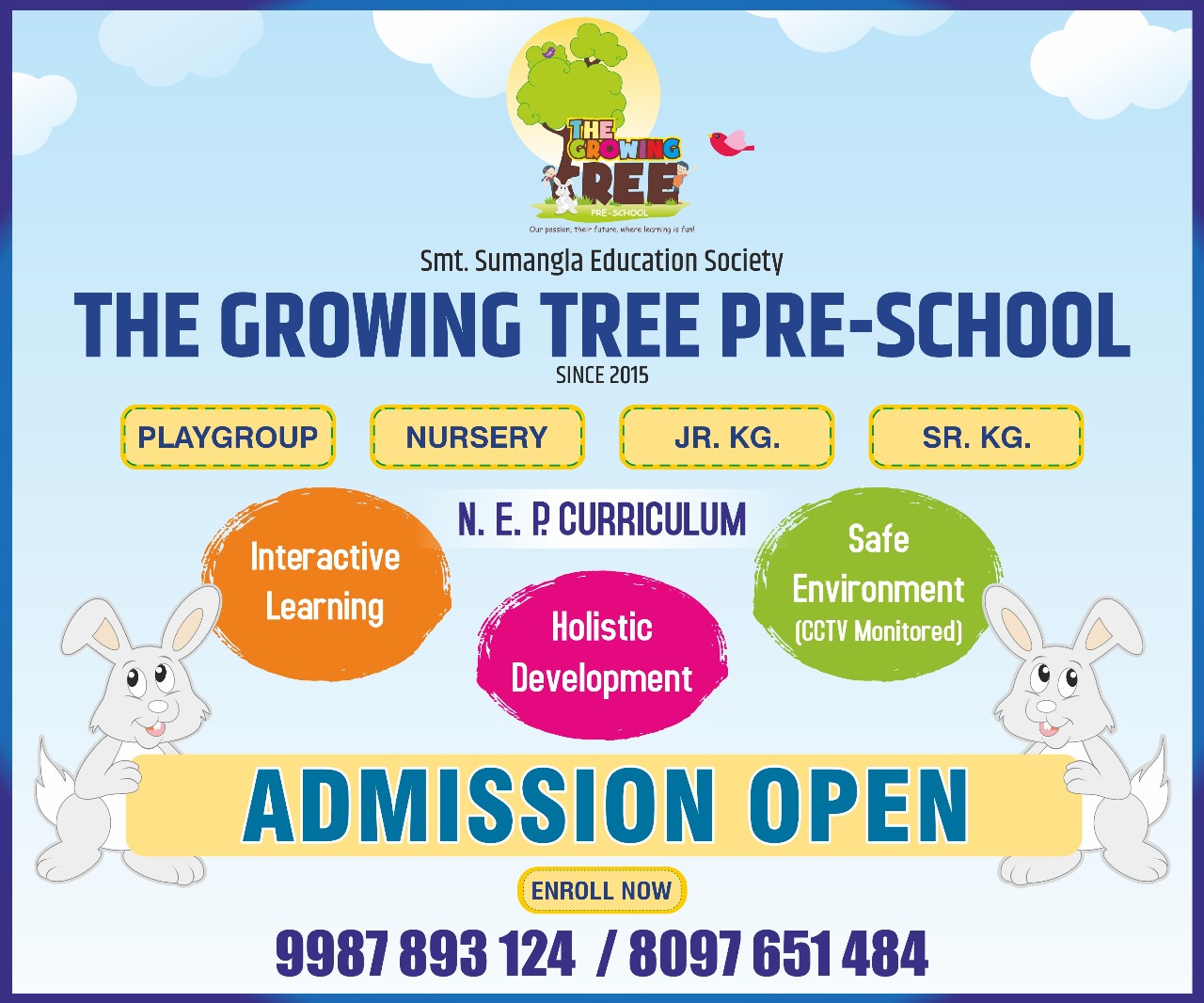 The Growing Tree Playschool Daycare Centre Details, Fees, Discount