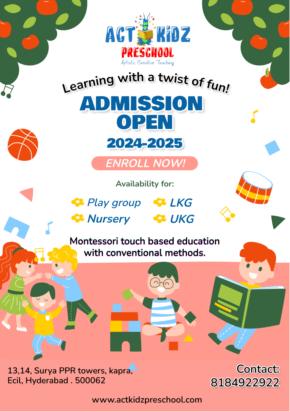 Actkidz Preschool Daycare Centre Details, Fees, Discount, Reviews